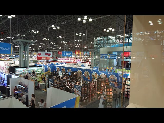 New York Toy fair Level 3 Main Floor walking around 2019, February 18- 4k 360 Real Sounds Unedited