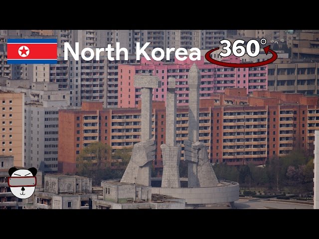 🇰🇵360° Inside North Korea: Monument To Workers' Party Founding | Pyongyang, North Korea