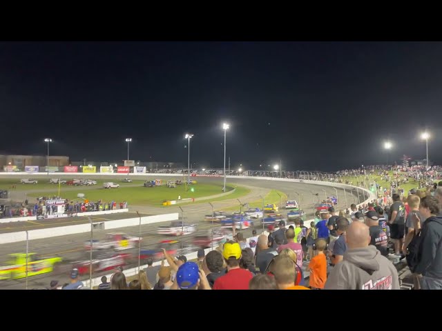 Overtime GWC Restart of the NASCAR Truck Series TSport 200 at IRP Fan Perspective/View From Stands