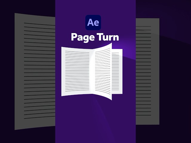 How to Animate a Page Turn in After Effects | Tutorial