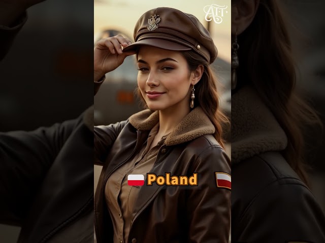 Retro Women's Fighter Pilot Uniforms for Each Country #military #retro