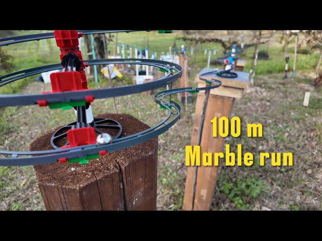 100 m Marble Run Fast #marblerun