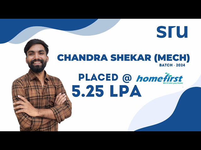 Chandra Shekar shares his experience studying Mechanical Engineering at SRU