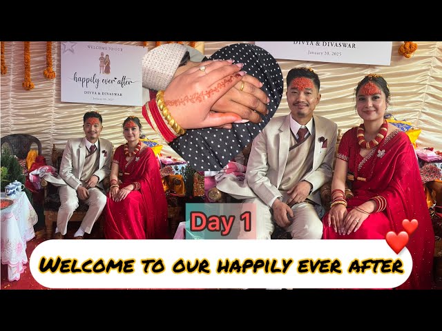 HAPPILY EVER AFTER👰‍♀️🤵‍♂️// Wedding vlog// Day 1 ❤️