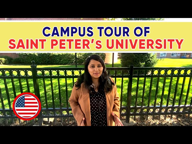 Saint Peter's University - Campus tour | USA Student visa 2024 🇺🇸