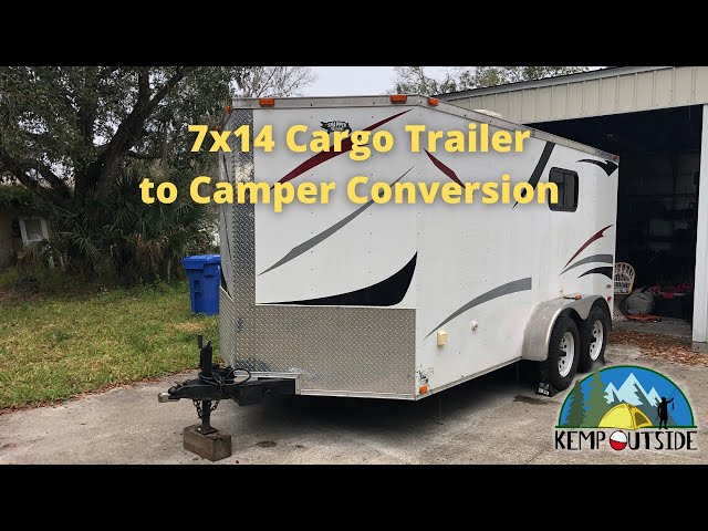 7x14 Cargo Trailer to Camper Conversion | Introducing the Kemp Outside Cargo Camper | Episode 1