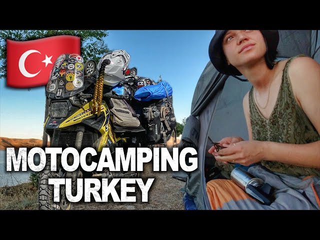 UNBELIEVABLE Motorcycle Camping Spot in TURKEY (and it’s free!)  🇹🇷 [S5-E57]