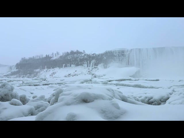 Niagara Falls from Niagara Parks Power Station (2025-02-02, Niagara Falls, ON, Canada) [4K HDR]