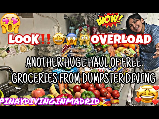 LIFE IN MADRID🇪🇸PINAY DIVING🇵🇭FREE GROCERIES 🤩😍🙀FROM DUMPSTER DIVING / LOIDA TALOSA