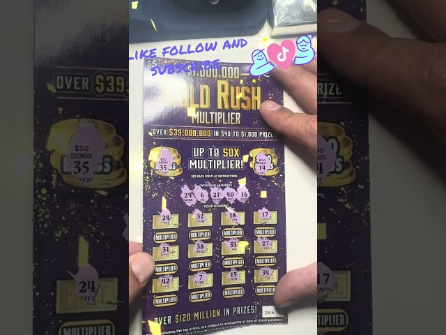 $5 new gold rush tickets #viralvideo #lottery #goldrush