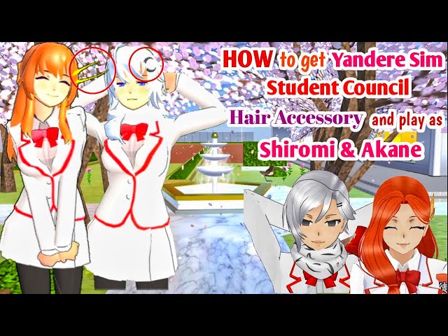 How to play as Akane & Shiromi + Hair Accessory Tutorial | Sakura School Simulator