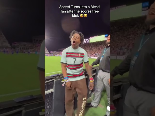 Moments when Speed became a Messi Fan 😂 #ishowspeed  #football  #messi