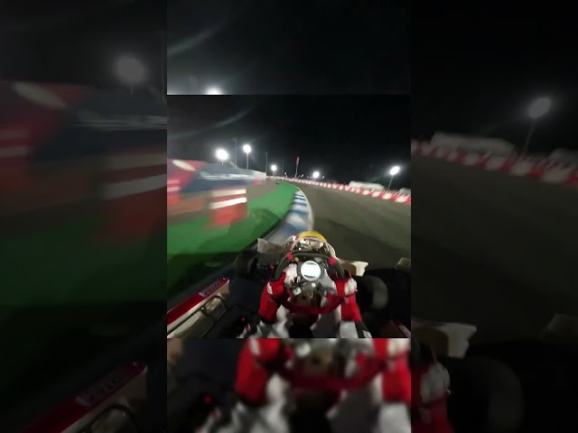 Rotax Senior Last Lap Battle at Night 😍😍 #RotaxMax #LastLap #kart #karting #racing #overtake