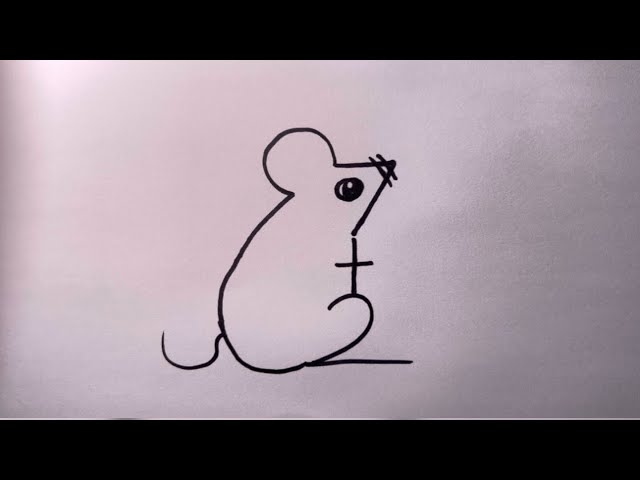 How to draw a mouse with numbers