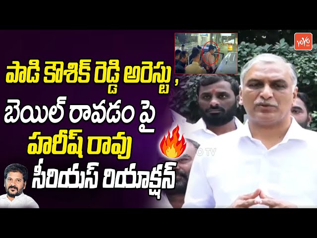 MLA Harish Rao Serious Reaction On Padi Kaushik Reddy Arrest | MLA Sanjay | CM Revanth |YOYO TV