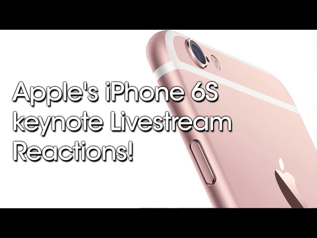 Apple's iPhone 6S keynote Livestream Reactions! | Rachybop