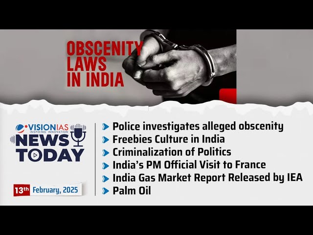 News Today | Daily Current Affairs | 13th February, 2025