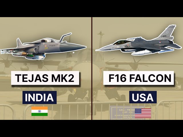 Aircraft comparison of India's Tejas mark2 vs US built F16 Fighting Falcon. #tejas mk2 #F16 #falcon