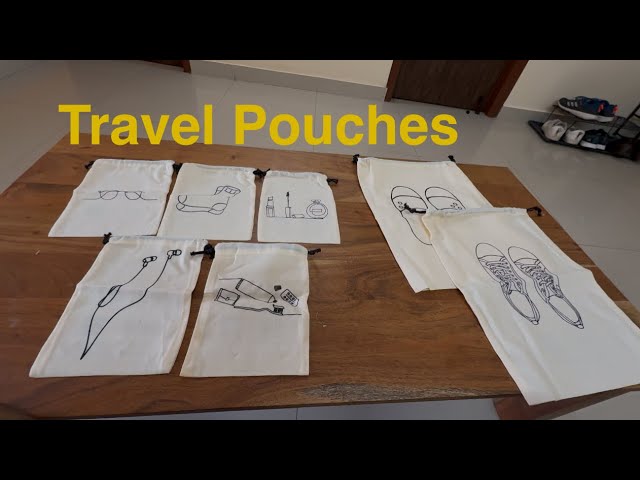 Premium Reusable Cotton Travel Pouches