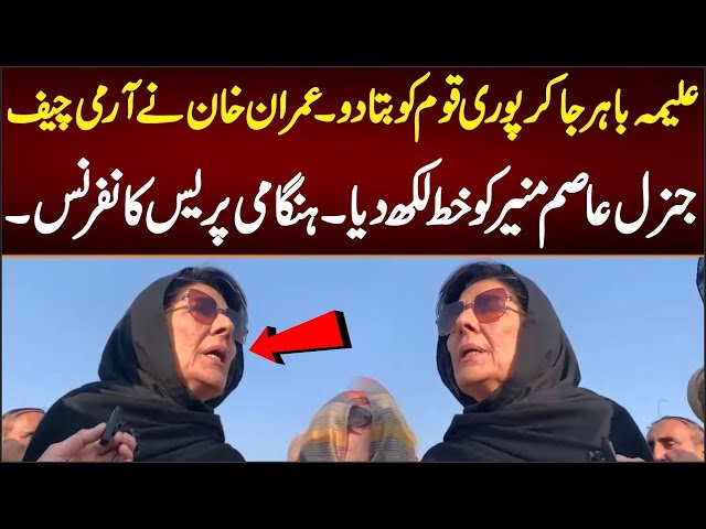 Imran Khan's Sister Aleema Khan Media Talk | Imran Khan's Message