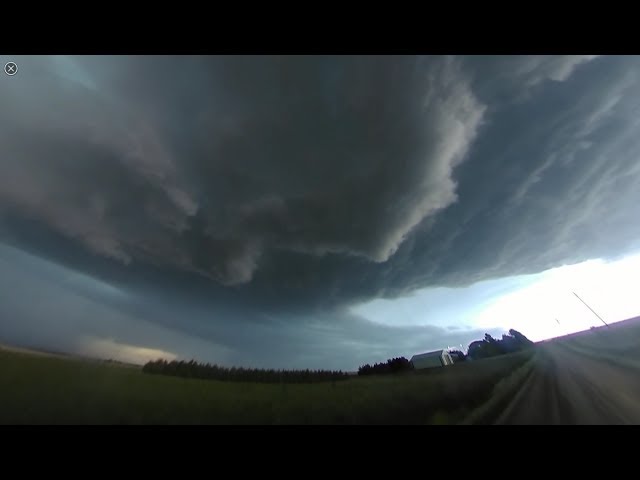 360 video of mothership supercell, lightning/hail machine near Copa, CO on May 26, 2017