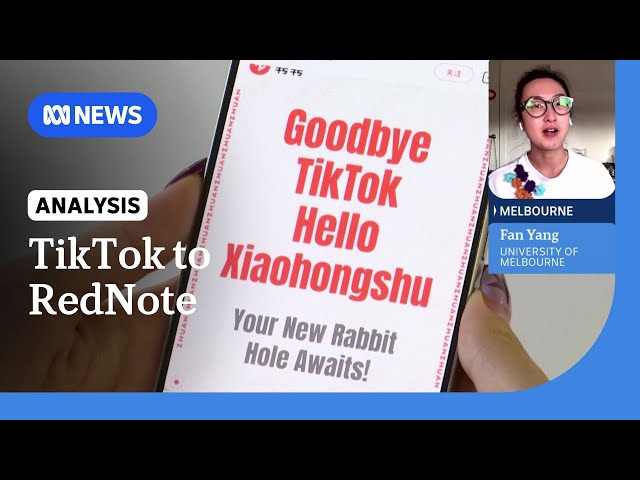 TikTok users flocking to Chinese-owned app RedNote amid ban | ABC News