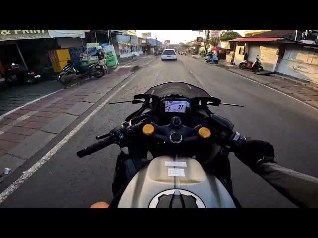 Chill ride to school ZX25R (Austin racing exhaust) *PURE SOUND*