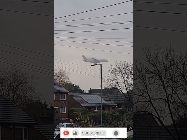 MISTY Manchester Christmas Eve A380 Arrival Caught on Camera!