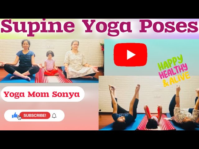 Stretch, Relax, and Recharge| Supine Yoga Poses to Try Today|🧘‍♀️ #yoga #relax #youtubevideo #health