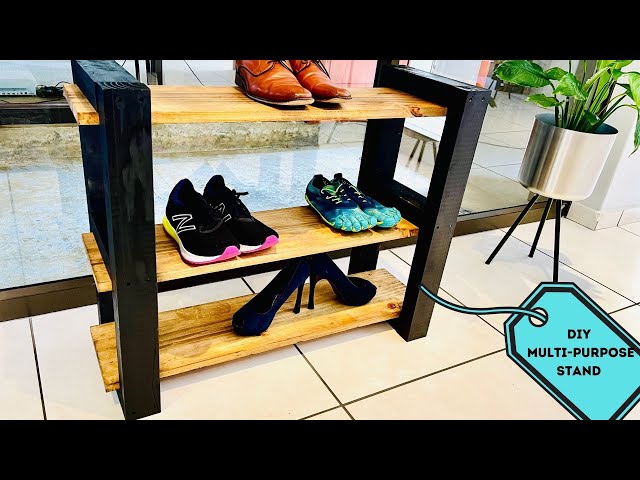 How to build a Shoe Stand//  SHOE RACK OR BOOKSHELF // Multi-Purpose Stand for small Space