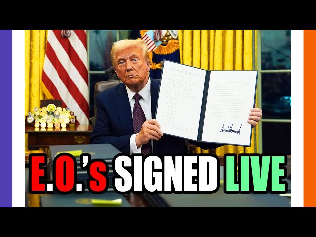 🚨BREAKlNG: Trump Signs CRYPTO Executive Order And A.I. Executive Order LIVE 🟠⚪🟣