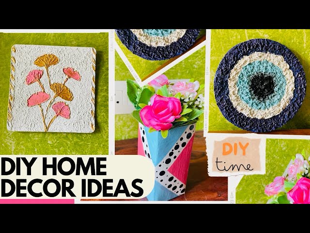 DIYs Hone Decor ideas From Waste Materials/Evil eye, planter,/vase from trash/bestoutofwaste