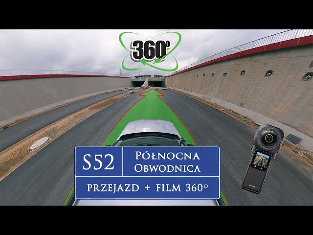 S52 Northern Bypass of Krakow route ride 360st video