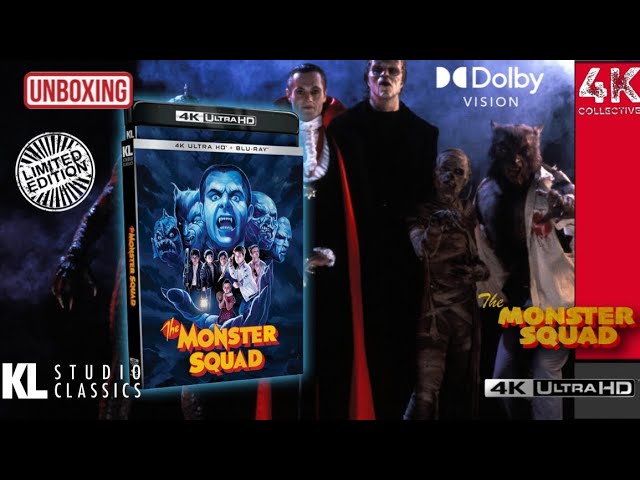 The Monster Squad 4k UltraHD Blu-ray 3 disc limited edition unboxing