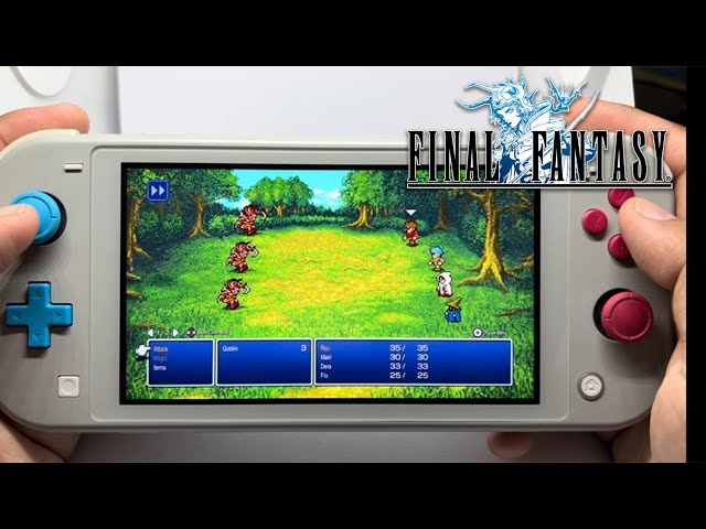 Final Fantasy 1 - Pixel Remastered | Nintendo Switch Lite Gameplay