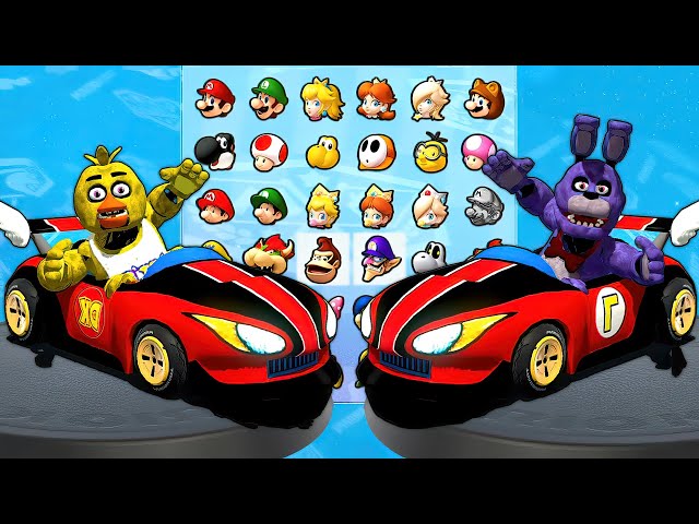 Mario Kart 8 Deluxe - Can Freddy, Bonnie & Chica Win Using ONLY Blue Shells?