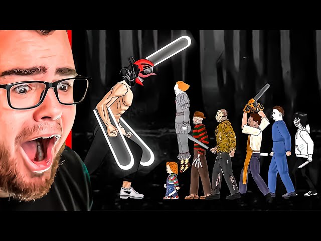 CHAINSAW MAN vs PENNYWISE vs JASON vs MICHAEL MYERS! (Reaction)