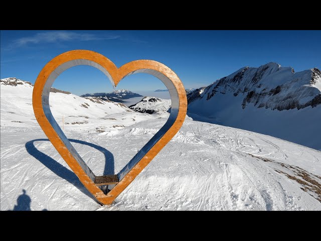 Switzerland 🇨🇭 4K, 60fps - Skiing in Brienzer Rothorn, down to Eisee (Sörenberg)