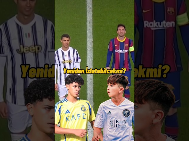 Geleceğin rekabeti "Cristiano Jr vs Thiago Messi" olabilirmi? #football #keşfet #shorts