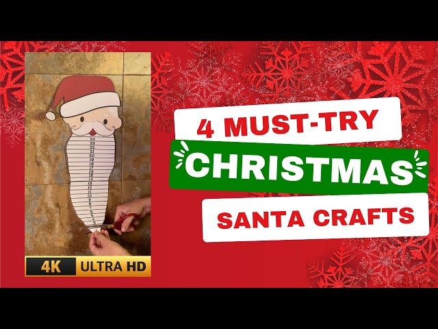 🎄 4 Must-Try DIY Santa Crafts to Make Your Christmas Magical! 🎁