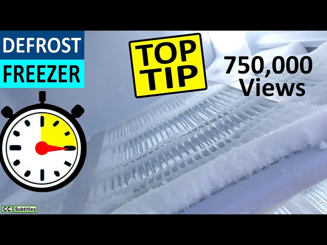 How to defrost a Freezer easily in under 15 minutes - Remove ice from Freezer to keep it efficient