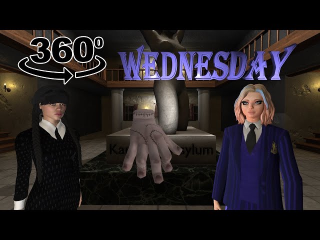 VR 360 Wednesday - Addams Family and Enid Escape you!