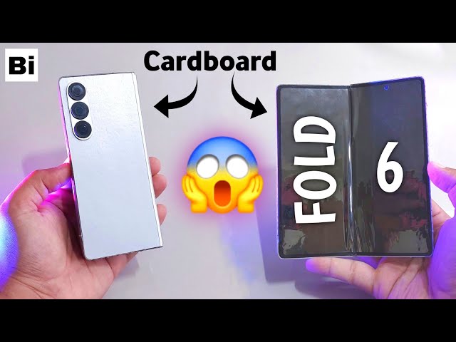 Made a Samsung Galaxy Z Fold 6 from Cardboard : DIY Fold Phone😱