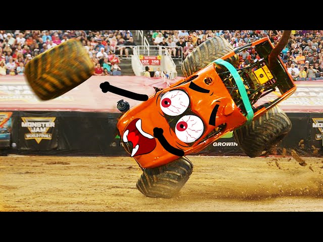 Crazy Monster Truck Freestyle Moments #2 | Monster Jam highlight Craziest Crashes 2020 |Woa Doodles