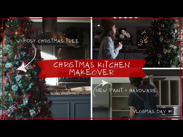 🎅 Transforming My Kitchen for Christmas + Kitchen Before and After Makeover