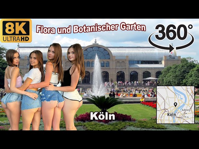 360° Tour: Flora and Botanical Garden in Cologne, Germany | Virtual Nature Walk