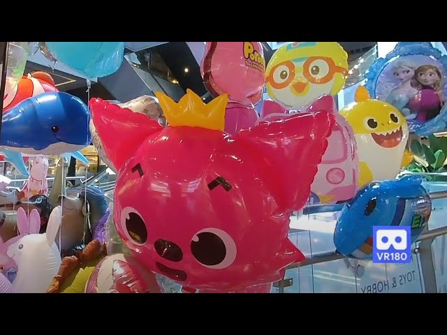 3D 180VR 4K Pinkfong, Baby Shark, Pororo, Whale Balloon Let's go to Balloon Shop for Party Today