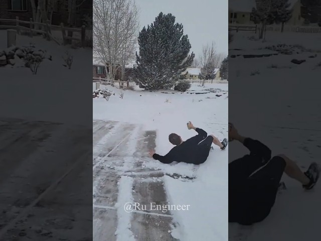 Ice fails #ice #construction #funny #workfails #reaction #automobile #fail #shorts