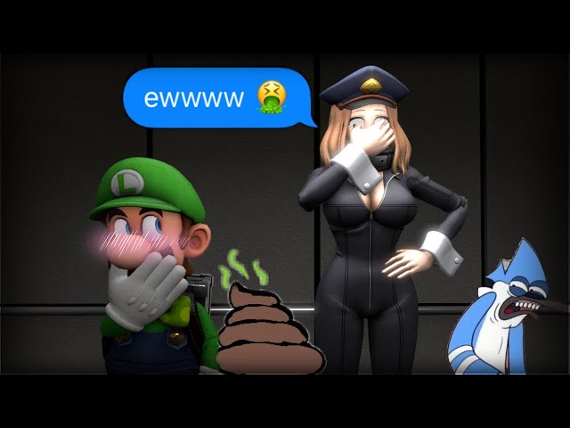 Luigi's Accident In The Elevator | SFM