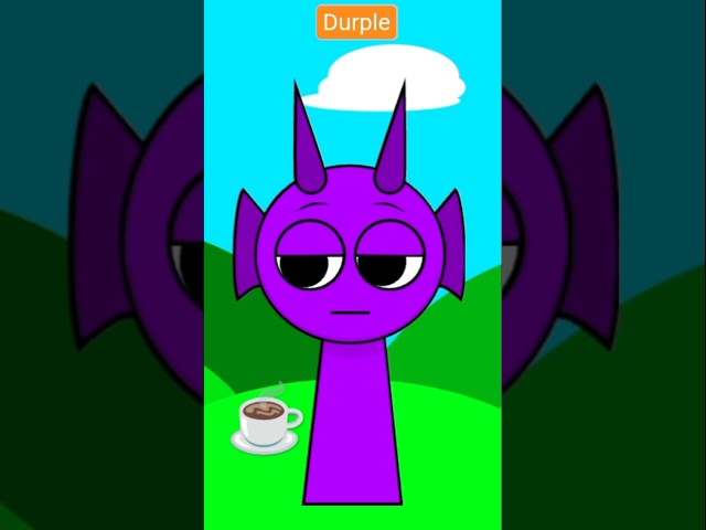 Durple is Drinking Coffee again 😐 #incredibox #sprunki #incrediboxsprunki #funny #memes #meme